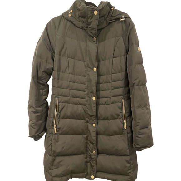Women's Michael Kors Black Down Puffer Jacket Size M